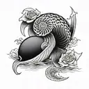 nautilus tattoo design idea