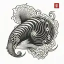 nautilus tattoo design idea