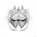 Yin and Yang, but the two sides are Knight helmets tattoo design idea