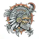 azteca tattoo design idea