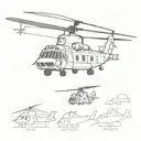 chinook helicopter tattoo design idea