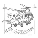 chinook helicopter tattoo design idea