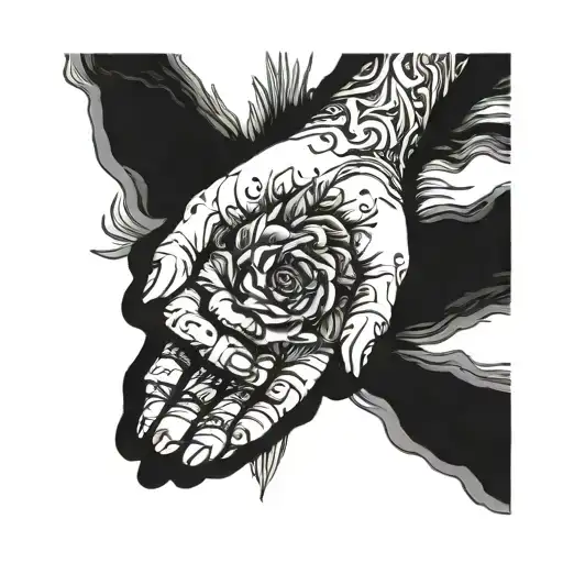 sleep token my hands are not worthy tattoo design idea