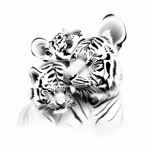 Watercolor baby tiger clip art, tiger watercolor (2483732)