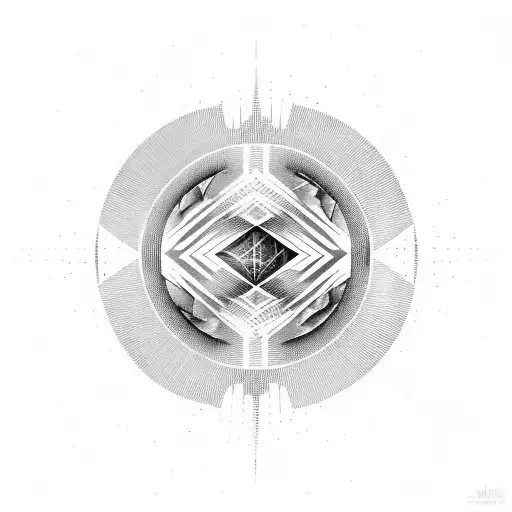 A soundwave pattern of a favorite song with a mirror cracked in the background tattoo design idea