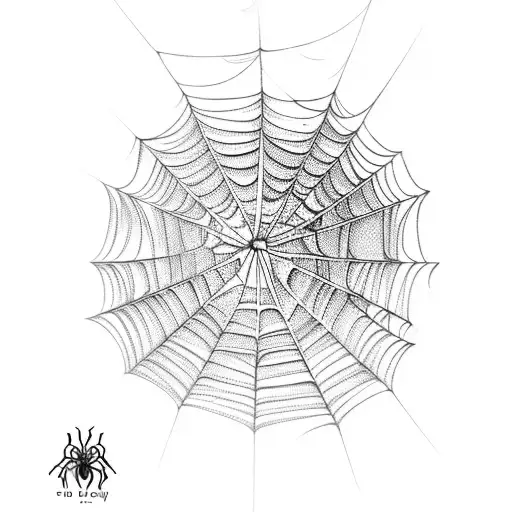 Spider Web  tattoo design idea