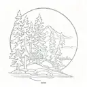 flagstaff pines tattoo design idea