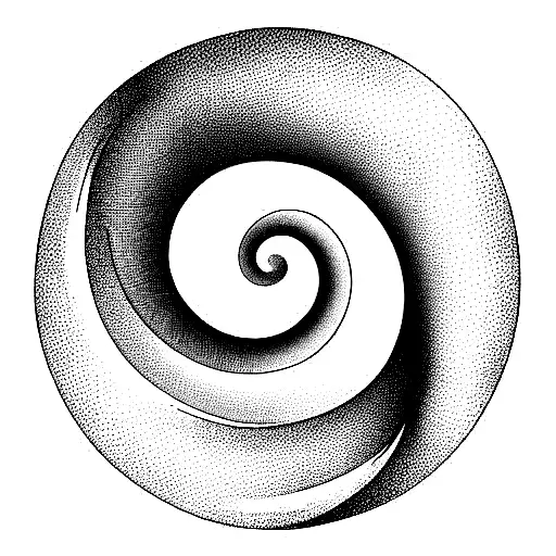 golden spiral bracken tattoo design idea