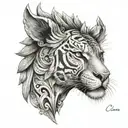 the name Cesar  tattoo design idea