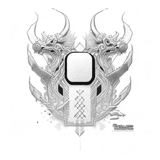 808 sound profile tattoo design idea