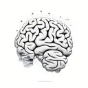 neuroscience, brain diagram tattoo design idea