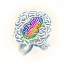 brain, science diagram, neuroscience, solar system tattoo design idea