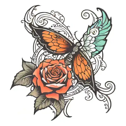 three and time tattoo design idea