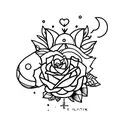 cute and edgy tattoo design idea