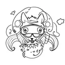 cute and edgy tattoo design idea