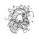 cute and edgy tattoo design idea