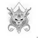 mano de fatima tattoo design idea