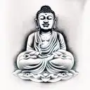 Buddha tattoo design idea