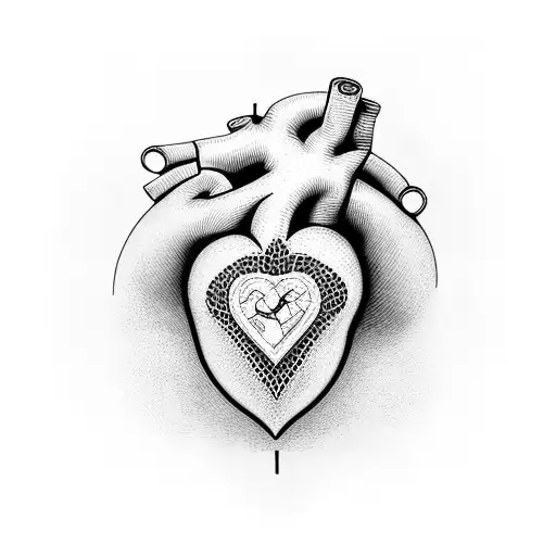 heart, cross, anker tattoo design idea