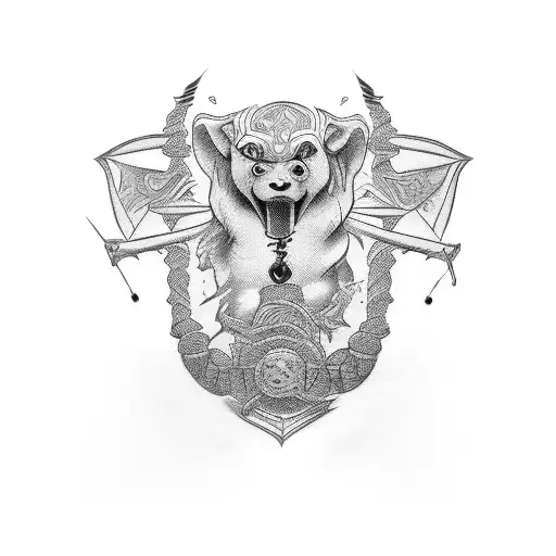 slave and master bdsm tattoo design idea