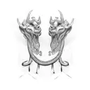 slave and master bdsm tattoo design idea