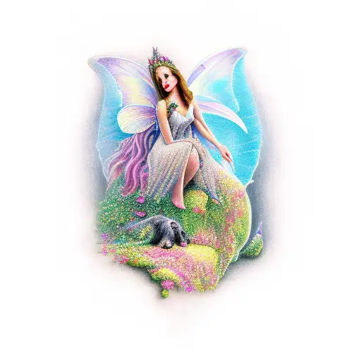 fairy  tattoo design idea