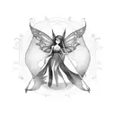 fairy  tattoo design idea