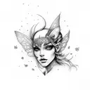 fairy  tattoo design idea