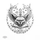 Cherokee chest tatoo  tattoo design idea
