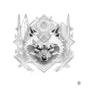 Cherokee chest ratio  tattoo design idea