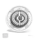 Oreo cookie with a dollar symbol in the middle tattoo design idea