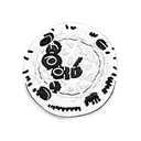 Oreo cookie with a dollar symbol in the middle tattoo design idea