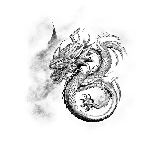 norse mythology  and dragon ball super tattoo design idea