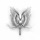 red cardinal  tattoo design idea