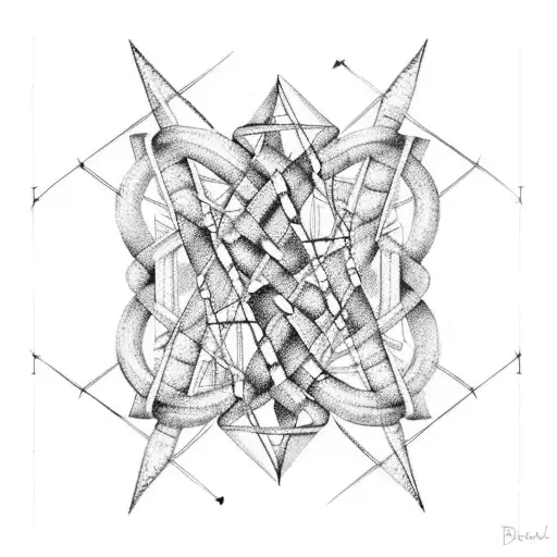 DNA double helix with study books intertwined tattoo design idea