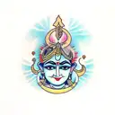 krishna tattoo design idea