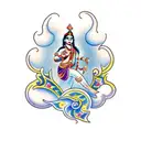 krishna tattoo design idea