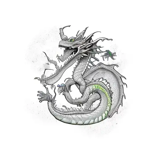earth dragon tattoo