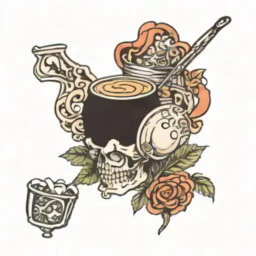 tavern kitchen tattoo design idea
