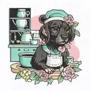 cute pastel kitchen tattoo design idea