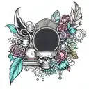 fancy kitchen with crystals  tattoo design idea