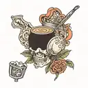 tavern kitchen tattoo design idea