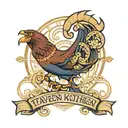 tavern kitchen tattoo design idea