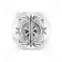 gothic cross tattoo design idea