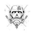 chainsaw man tattoo design idea