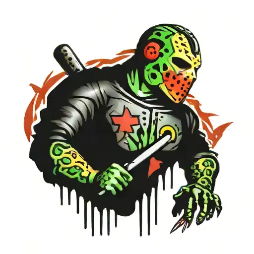 Friday the 13th Jason tattoo design idea