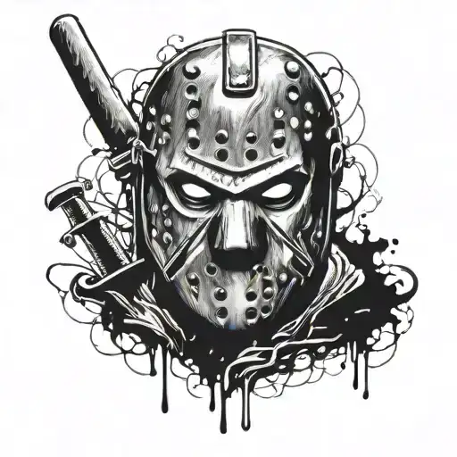 Friday the 13th Jason tattoo design idea