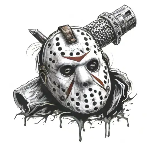 Friday the 13th Jason tattoo design idea