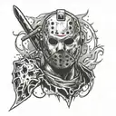 Friday the 13th Jason tattoo design idea