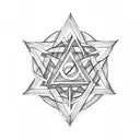 star of david plus date October 7 tattoo design idea